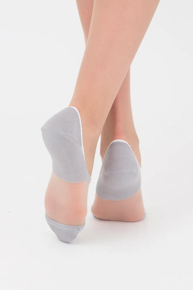 Шкарпетки слідки жіночі Wf1 cristal 002 Giulia (silver)