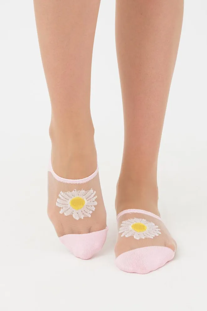 Шкарпетки слідки жіночі Wf1 cristal 002 Giulia (pearl)