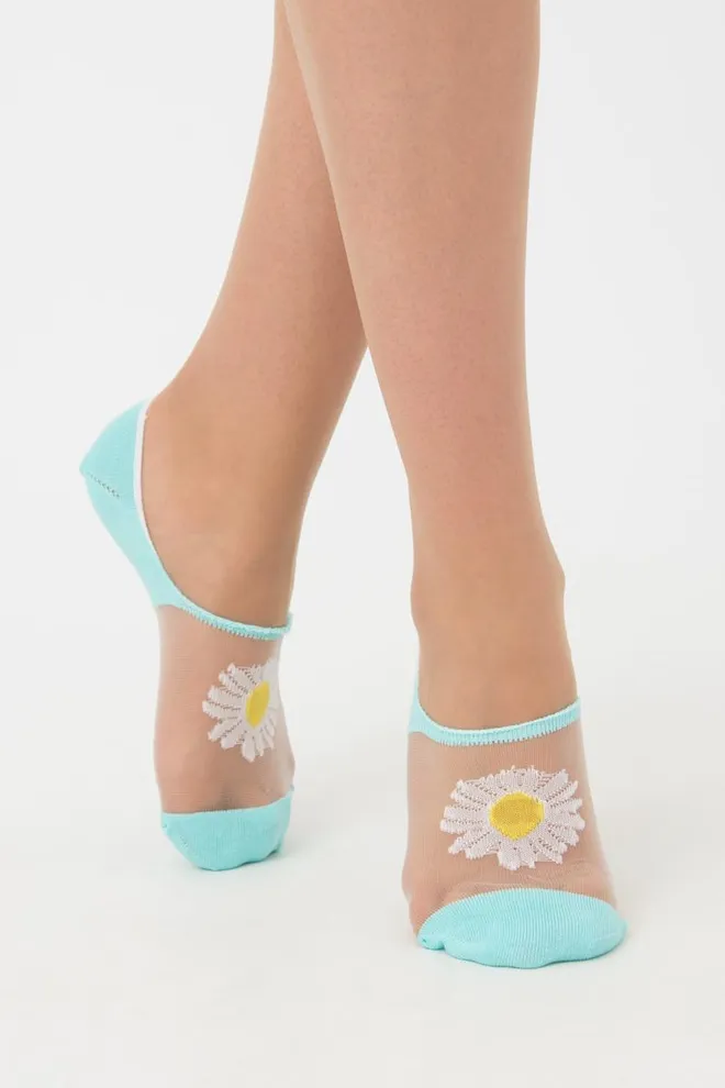 Шкарпетки слідки жіночі Wf1 cristal 002 Giulia (light mint)