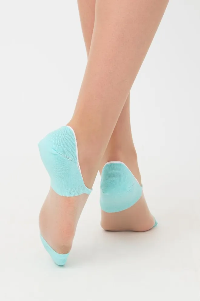 Шкарпетки слідки жіночі Wf1 cristal 002 Giulia (light mint)