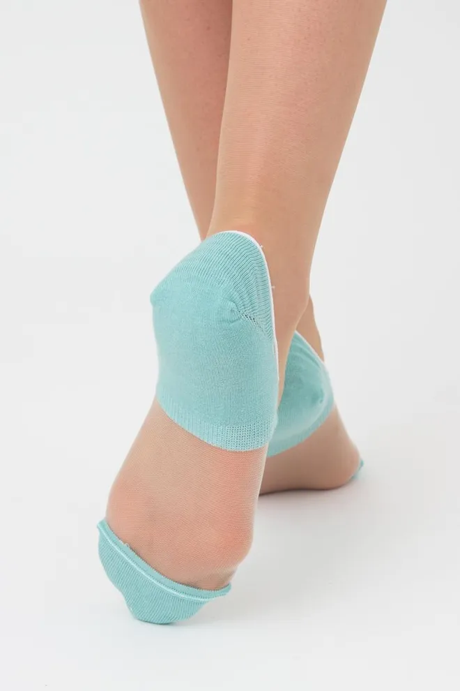 Шкарпетки слідки жіночі Wf1 cristal 002 Giulia (pastel turquoise)