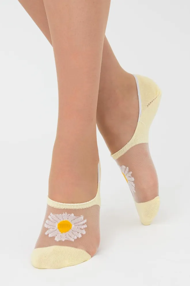 Шкарпетки слідки жіночі Wf1 cristal 002 Giulia (yellow)