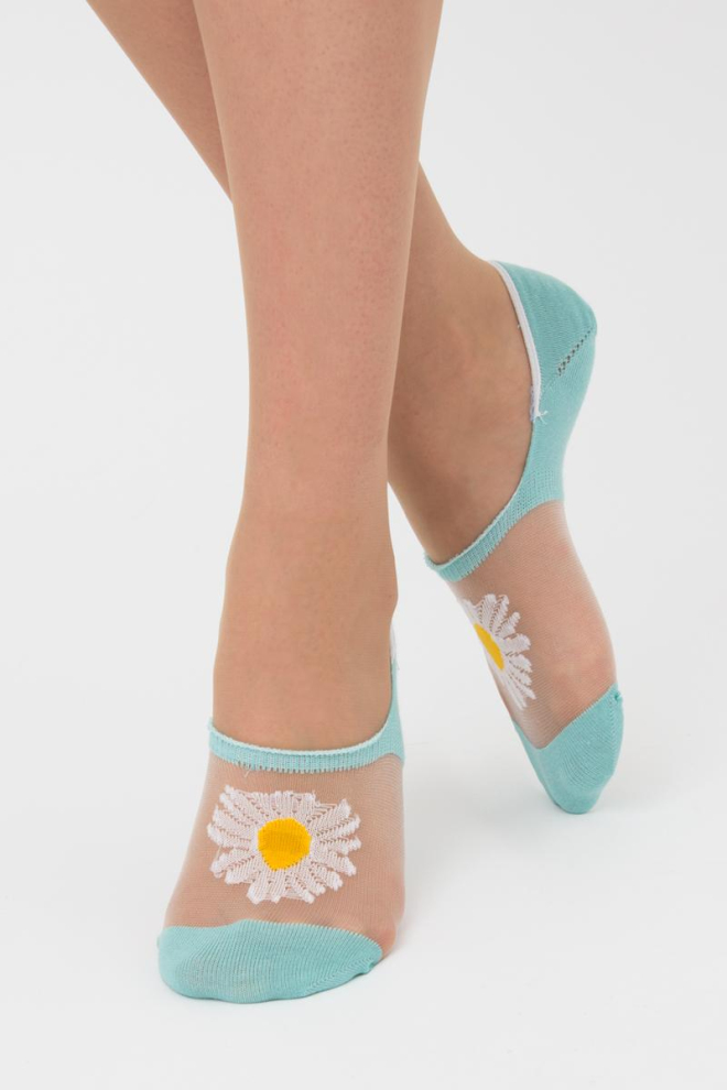 Шкарпетки слідки жіночі Wf1 cristal 002 Giulia (pastel turquoise)