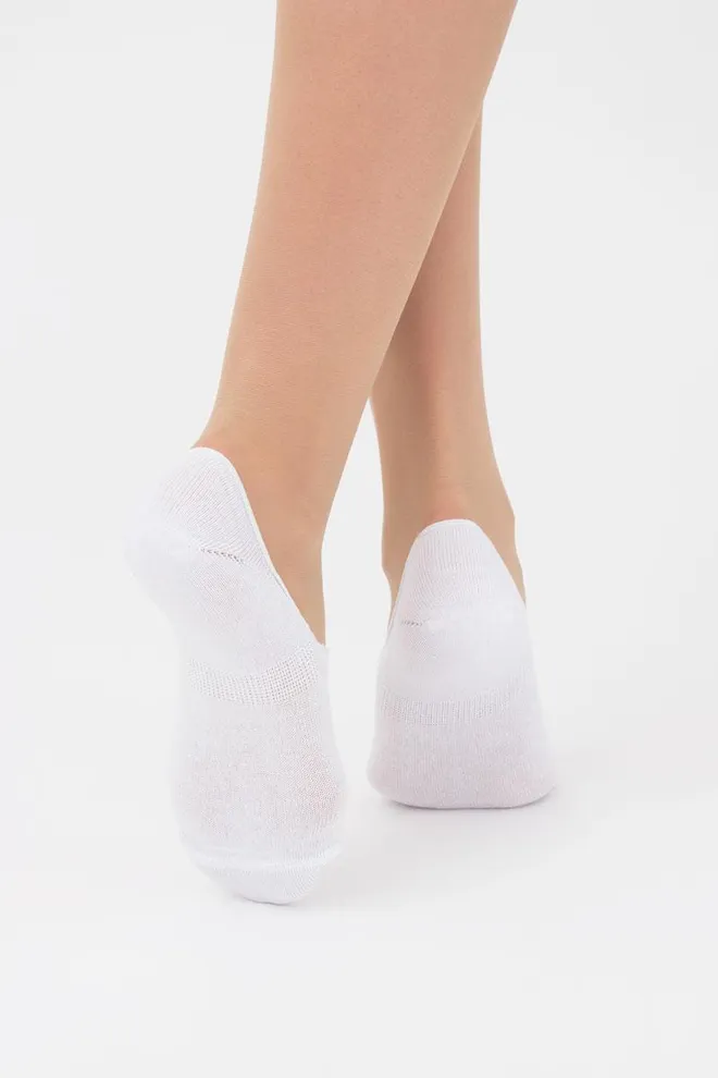 Шкарпетки слідки жіночі з восьминогом Wf1 marine 012 Giulia (bianco)