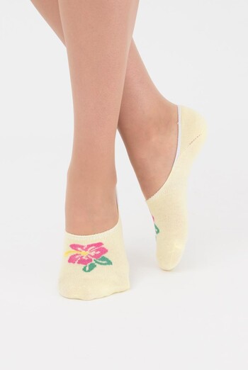 Шкарпетки слідки жіночі Wf1 tropic 001 Giulia (light yellow)