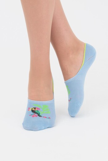 Шкарпетки слідки жіночі Wf1 tropic 002 Giulia (baby blue)