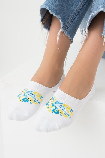 Носки следки женские с принтом Wf1 Ukr 002 Giulia (white) Носки следки женские с принтом Wf1 Ukr 002 Giulia (white)