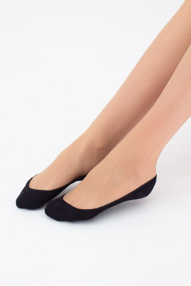 Шкарпетки слідки жіночі Wf1 ballerina comfort Giulia (black)