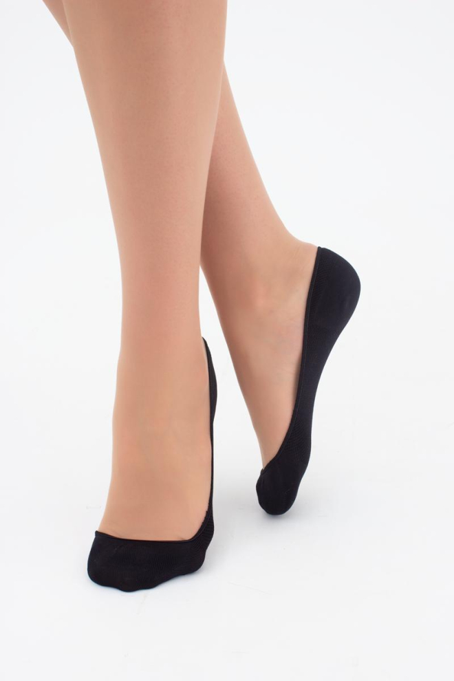 Шкарпетки слідки жіночі Wf1 ballerina comfort Giulia (black)