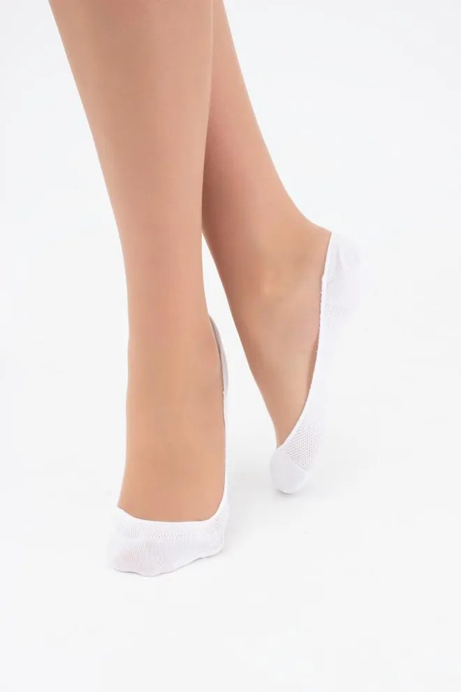 Шкарпетки слідки жіночі Wf1 ballerina comfort Giulia (white)