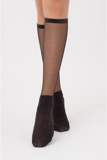 Шкарпетки жіночі високі з блиском Wg1 cristal lurex pa 005l Giulia (silver metallic) Шкарпетки жіночі високі з блиском Wg1 cristal lurex pa 005l Giulia (silver metallic)