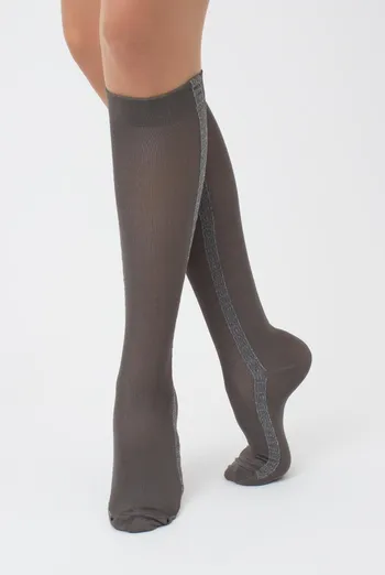 Женские блестящие гольфы Wg1 fashion lurex pa 001 Giulia (grey/fumo metallic) Женские блестящие гольфы Wg1 fashion lurex pa 001 Giulia (grey/fumo metallic)