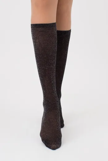 Женские блестящие гольфы Wg1 lurex pa 001 Giulia (silver metallic) Женские блестящие гольфы Wg1 lurex pa 001 Giulia (silver metallic)