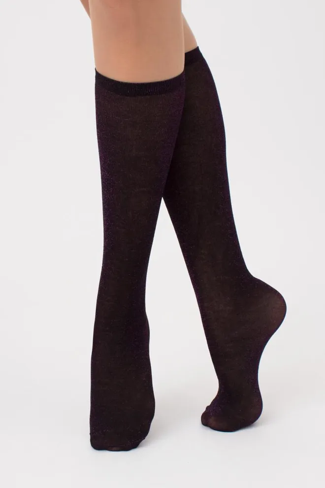 Жіночі блискучі гольфи Wg1 lurex pa 001 Giulia (shiny pink metallic)