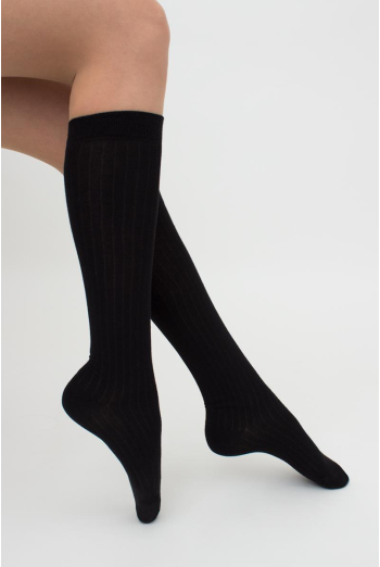 Гольфи жіночі в рубчик Wg1 Rib Classic Giulia (black) Гольфи жіночі в рубчик Wg1 Rib Classic Giulia (black)