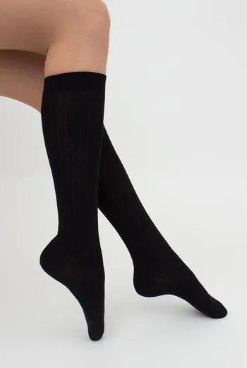 Гольфи жіночі в рубчик Wg1 Rib Classic Giulia (black)