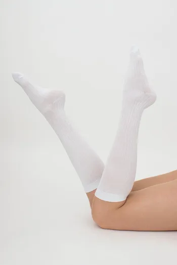 Гольфи жіночі в рубчик Wg1 Rib Classic Giulia (white)