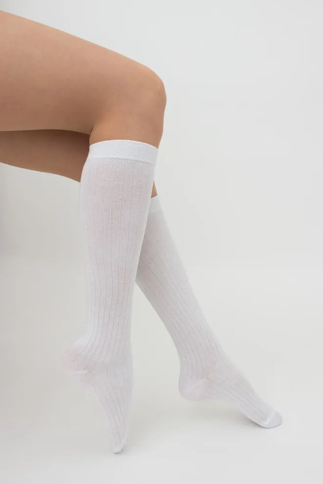 Гольфи жіночі в рубчик Wg1 Rib Classic Giulia (white)