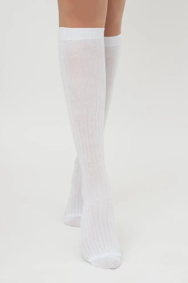 Гольфи жіночі в рубчик Wg1 Rib Classic Giulia (white)