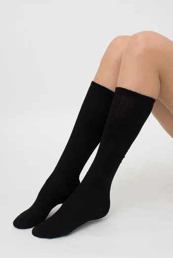 Гольфы женские хлопковые в рубчик Wg1 Strong Rib Classic Giulia (black) Гольфы женские хлопковые в рубчик Wg1 Strong Rib Classic Giulia (black)