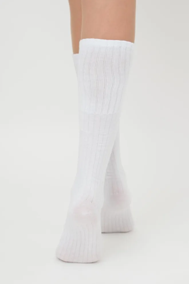 Гольфи жіночі бавовняні в рубчик Wg1 Strong Rib Classic Giulia (white)