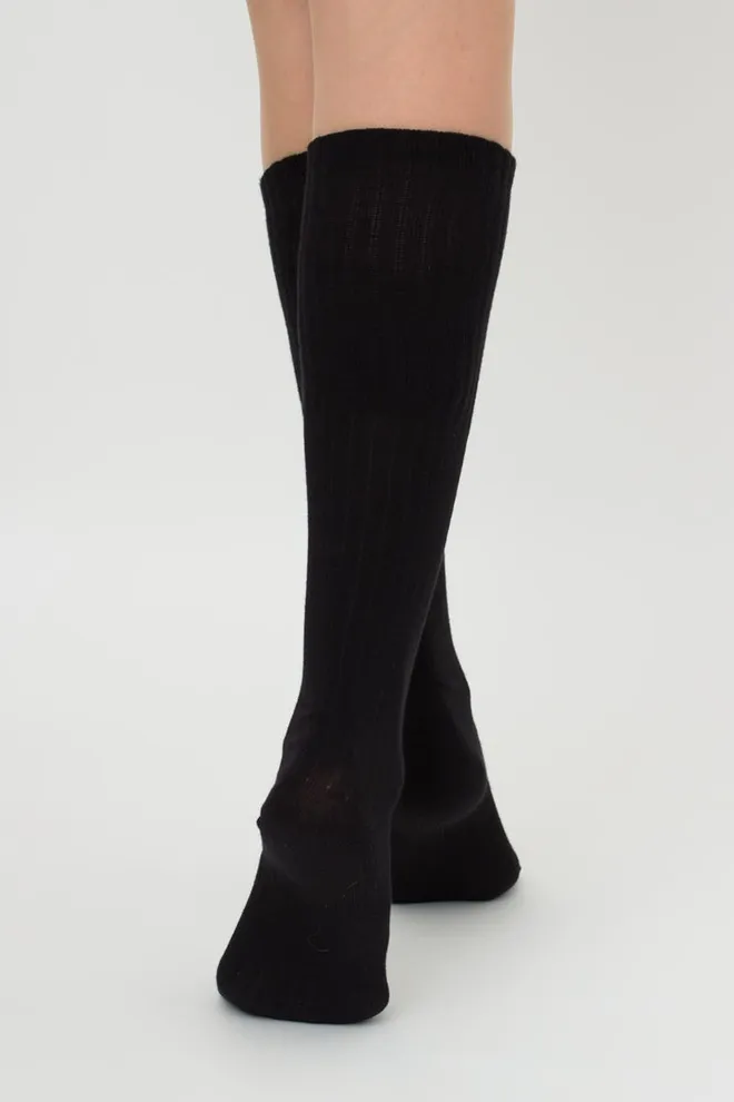 Гольфи жіночі бавовняні в рубчик Wg1 Strong Rib Classic Giulia (black)