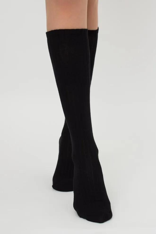 Гольфи жіночі бавовняні в рубчик Wg1 Strong Rib Classic Giulia (black)