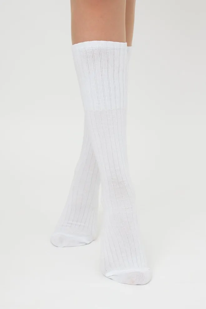 Гольфи жіночі бавовняні в рубчик Wg1 Strong Rib Classic Giulia (white)