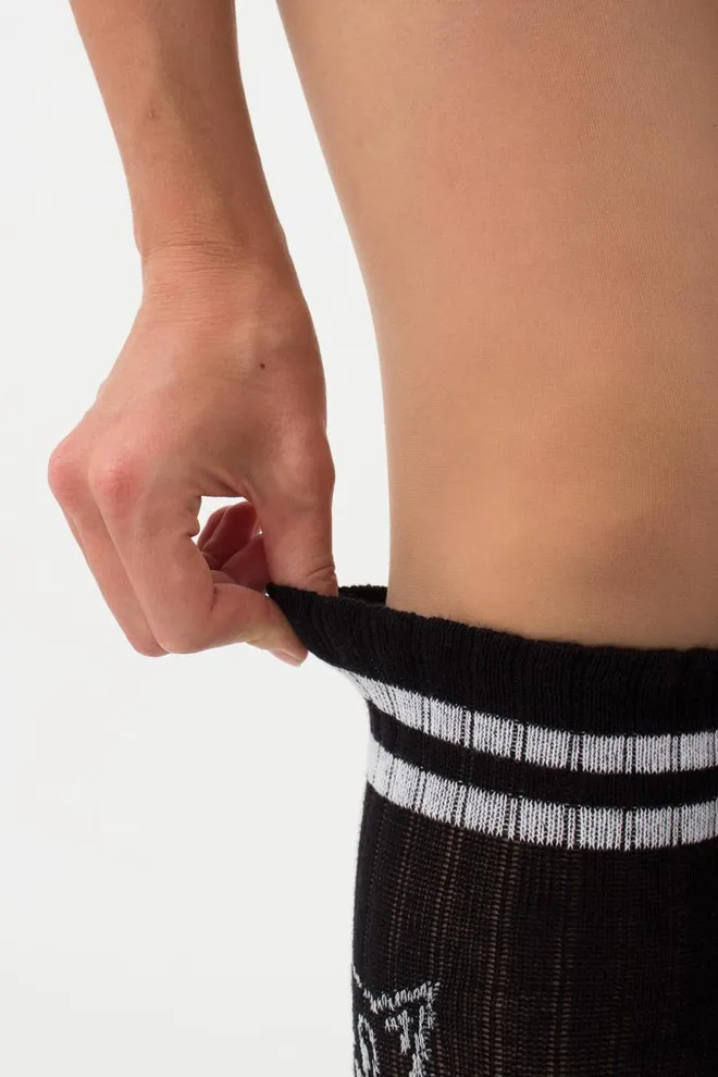 Бавовняні гольфи з принтом Wgs-008 Giulia (nero)