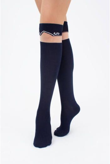 Гольфи ботфорти бавовняні з малюнком Wgm-002 gamb Giulia (navy) Гольфи ботфорти бавовняні з малюнком Wgm-002 gamb Giulia (navy)