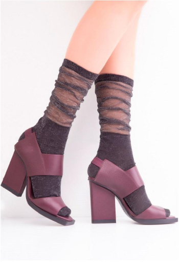 Шкарпетки жіночі високі з блиском Wgc/Mnlx-cl Giulia (nero) Шкарпетки жіночі високі з блиском Wgc/Mnlx-cl Giulia (nero)