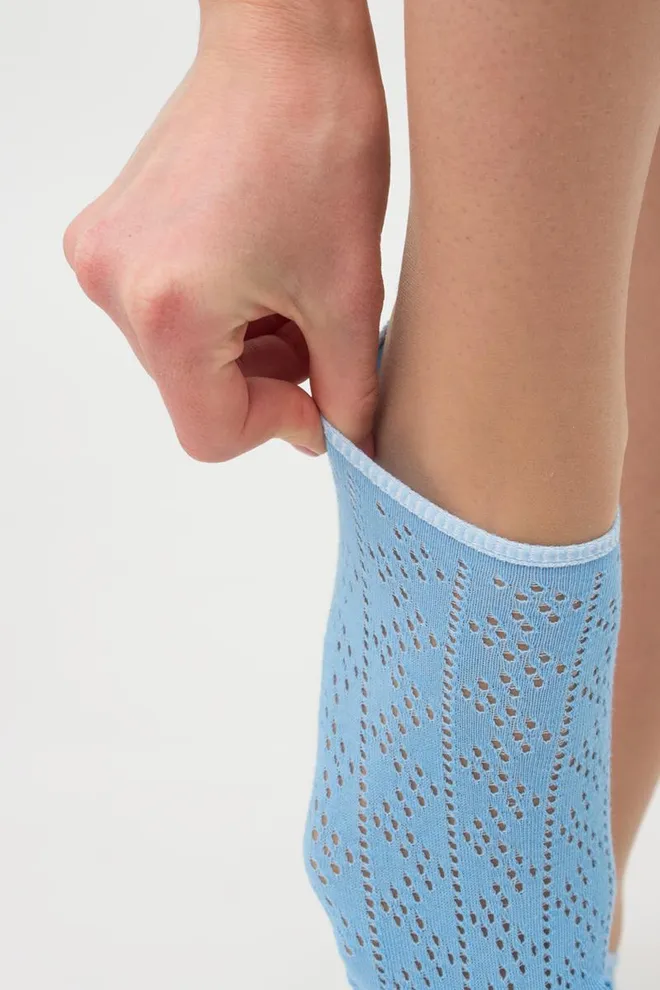 Шкарпетки жіночі невидимі спортивні WS0 air 001 Giulia (baby blue)