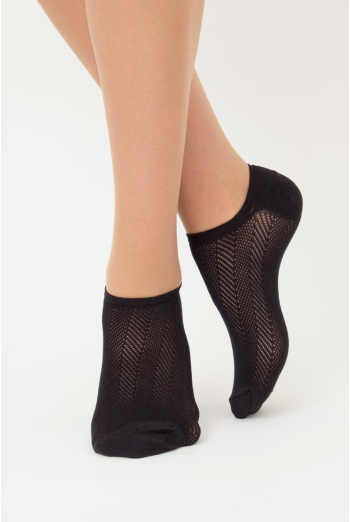 Носки женские невидимые спортивные WS0 air pa 002 Giulia (nero)