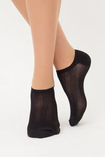 Носки женские невидимые спортивные WS0 air pa 002 Giulia (nero)