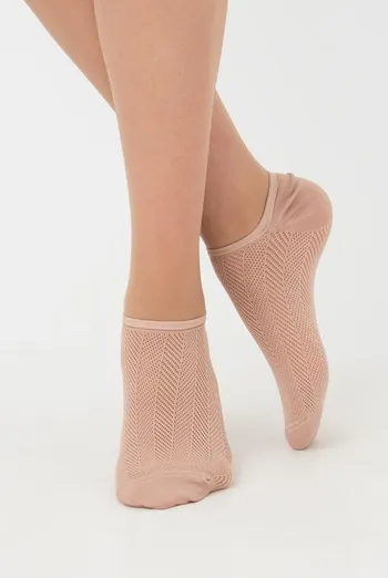 Шкарпетки жіночі невидимі спортивні WS0 air pa 002 Giulia (nude)