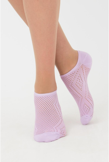 Носки женские классические ажурные WS0 AIR PA 004 Giulia (orchid bloom), фиолетовый Носки женские классические ажурные WS0 AIR PA 004 Giulia (orchid bloom), фиолетовый
