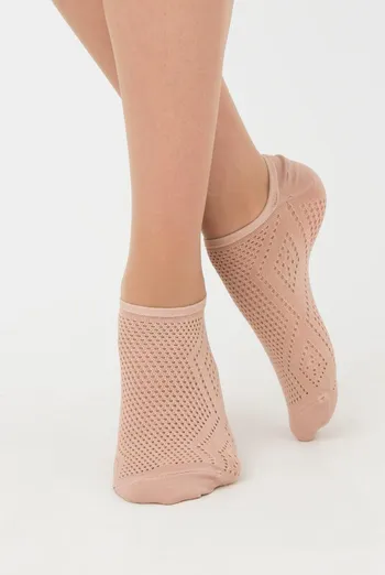 Носки женские классические ажурные WS0 AIR PA 004 Giulia (nude)