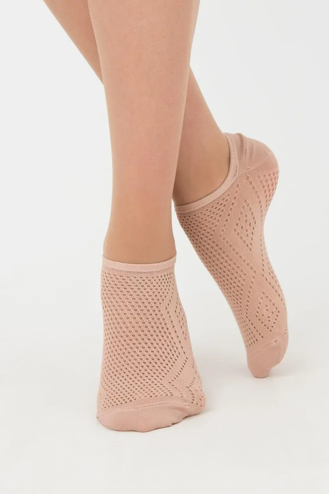 Шкарпетки жіночі класичні ажурні WS0 AIR PA 004 Giulia (nude)