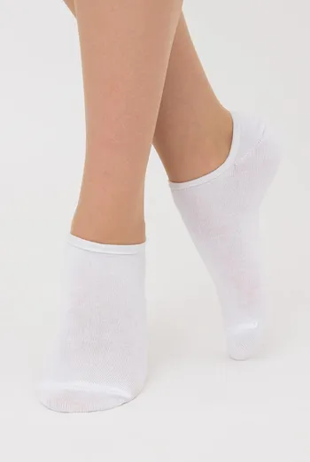 Жіночі шкарпетки слідки Ws0 classic Giulia (white), білий