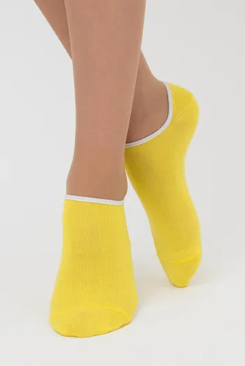 Жіночі шкарпетки слідки Ws0 classic Giulia (light yellow)