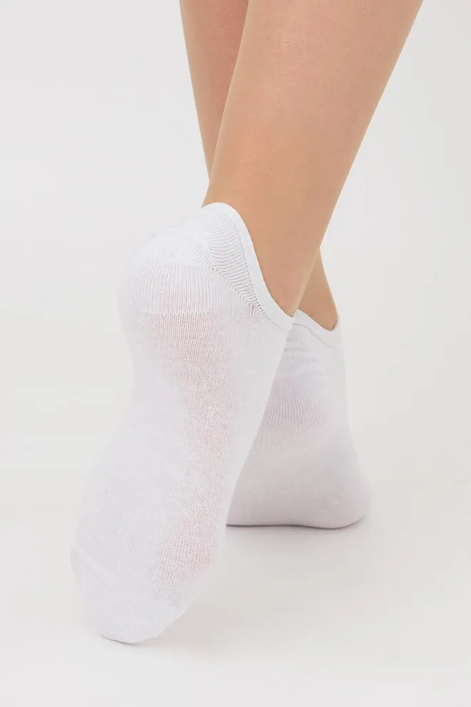 Жіночі шкарпетки слідки Ws0 classic Giulia (white), білий