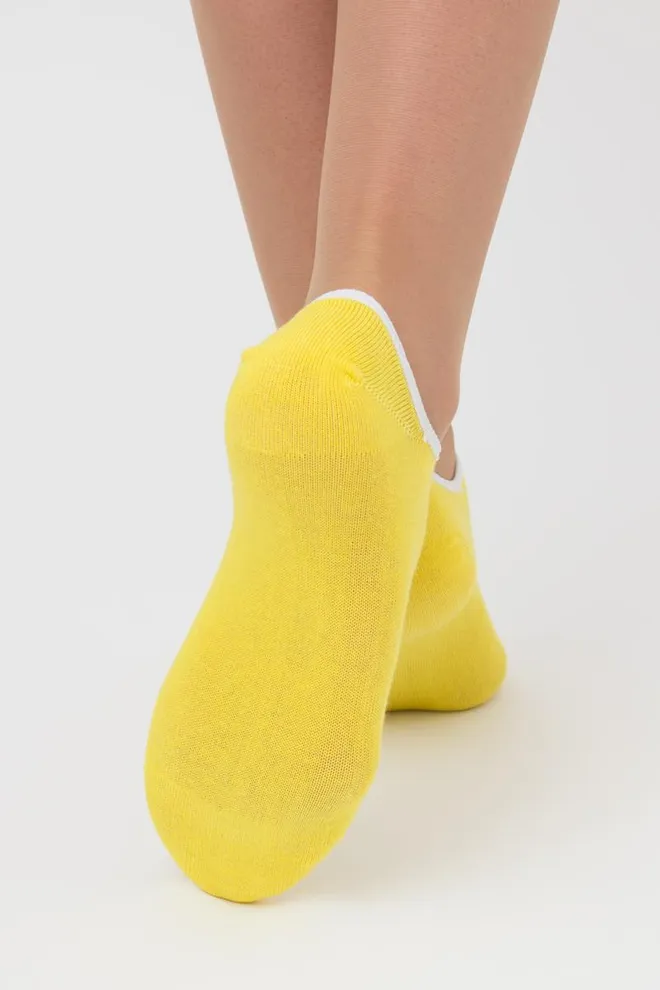 Жіночі шкарпетки слідки Ws0 classic Giulia (light yellow)