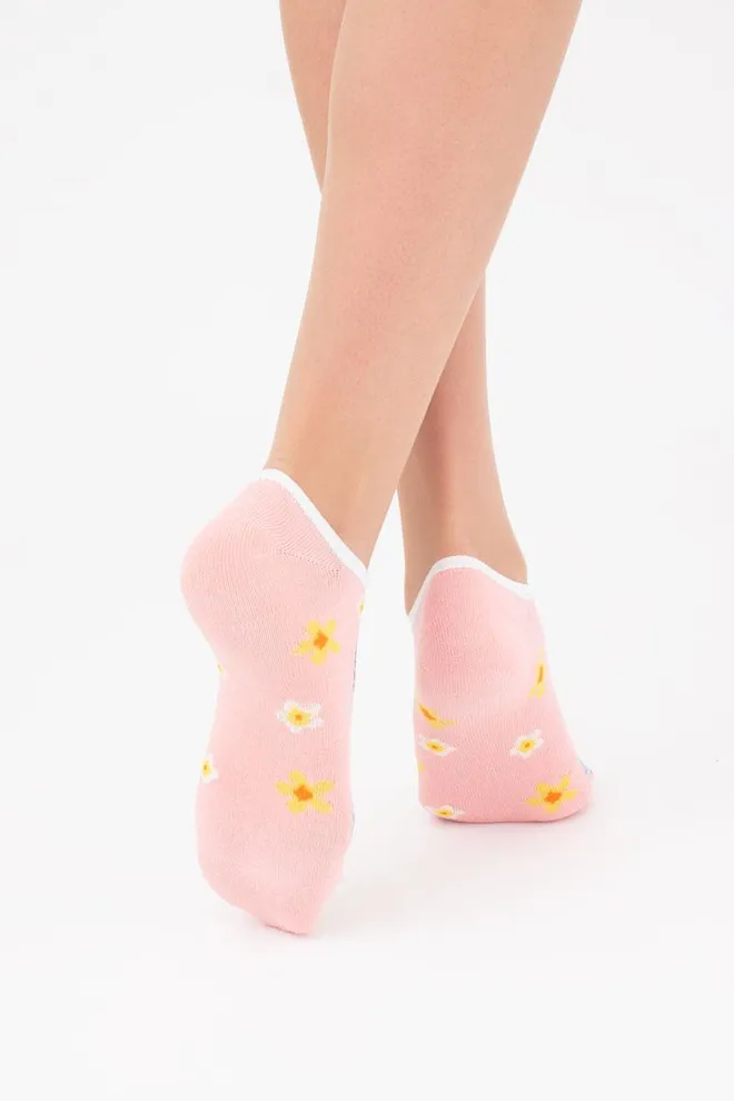 Шкарпетки жіночі невидимі Ws0 tropic 003 Giulia (geranium)