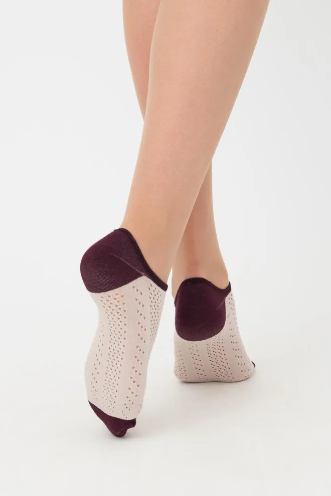 Носки женские невидимые спортивные WS0 air 003 Giulia (moonlight/vintage grape)