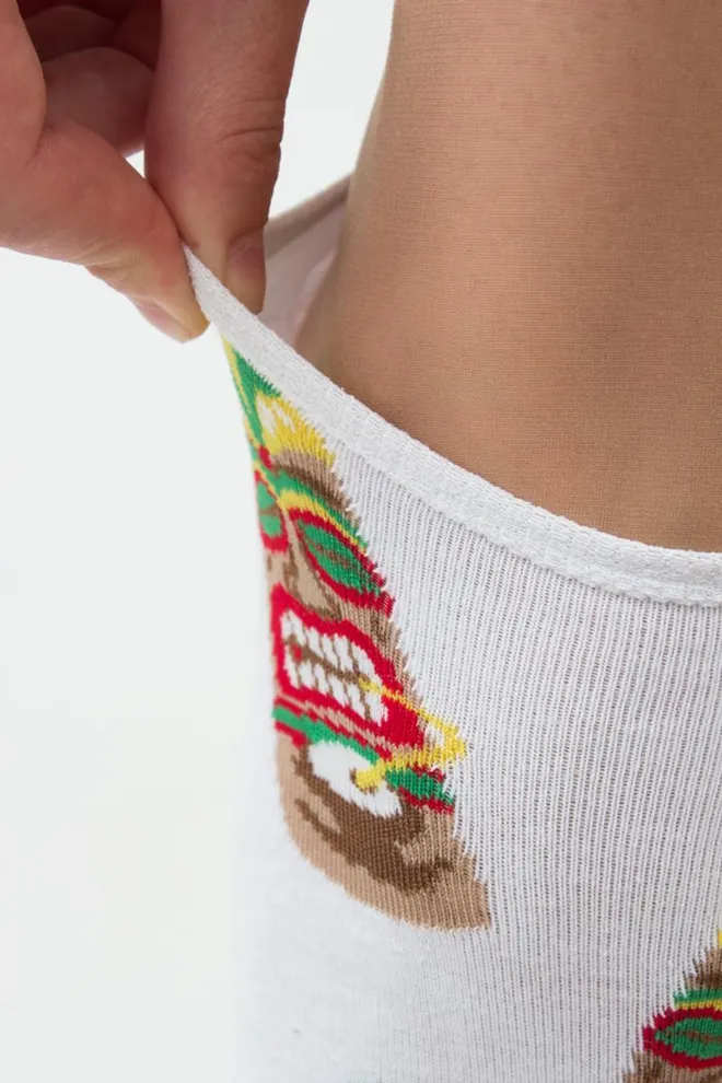 Носки женские невидимые WS0 HAWAII 001 Giulia (white), белый