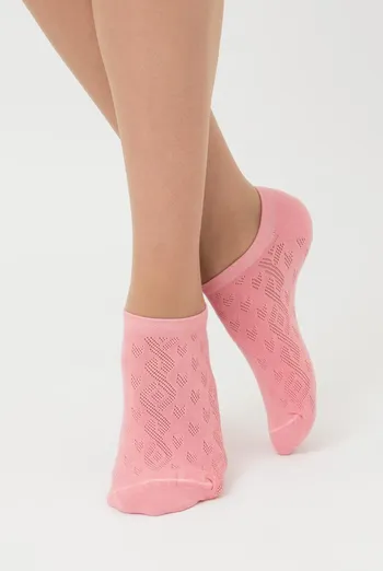 Жіночі ажурні шкарпетки Ws1 Air 007 Giulia (geranium)