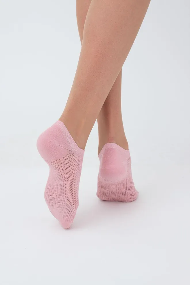 Шкарпетки жіночі класичні ажурні WS1 AIR 010 Giulia (zephyr), рожевий