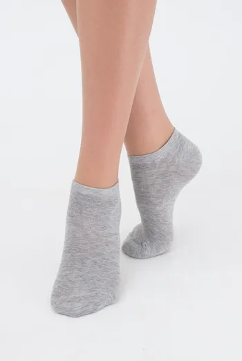 Носки женские короткие Ws1 classic Giulia 2 пары (light grey melange) Носки женские короткие Ws1 classic Giulia 2 пары (light grey melange)