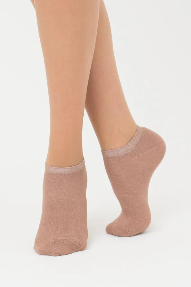 Шкарпетки жіночі короткі Ws1 classic Giulia 2 пари (haze/chantarel)