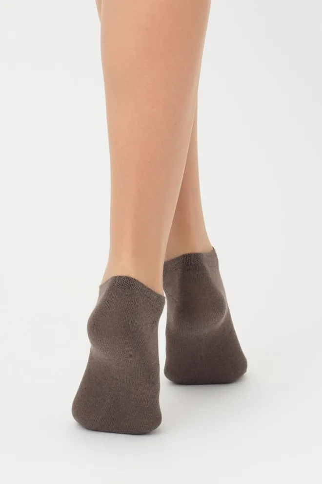 Шкарпетки жіночі короткі Ws1 classic Giulia 2 пари (haze/chantarel)